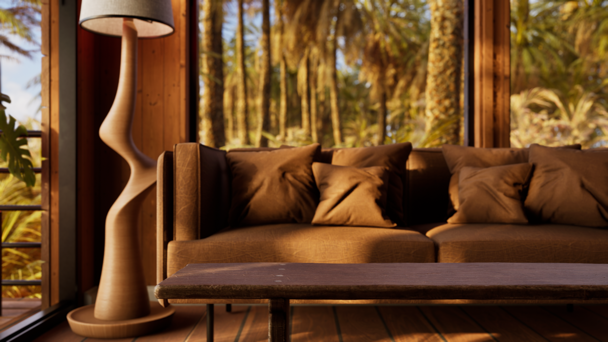 Ocean Cabin — living interior