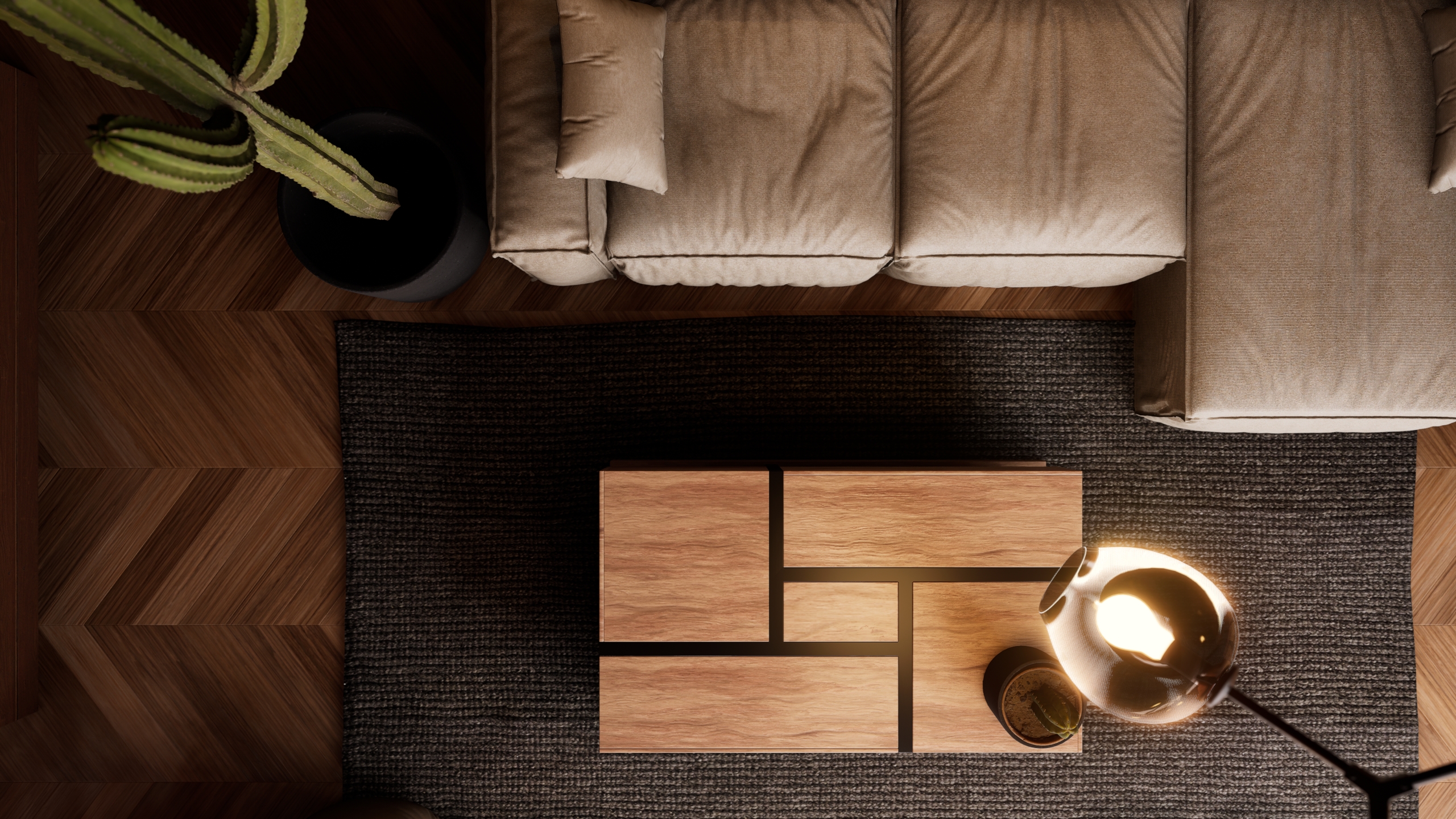 Desert Home — living room